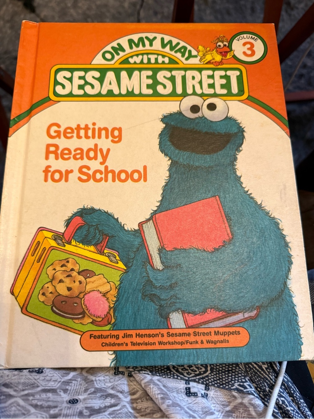 1980s Sesame Street Children’s Hardcover Book Getting Ready for School